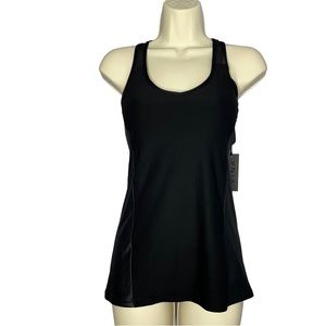 Vina Mesh Black Built in Bra Tank Top